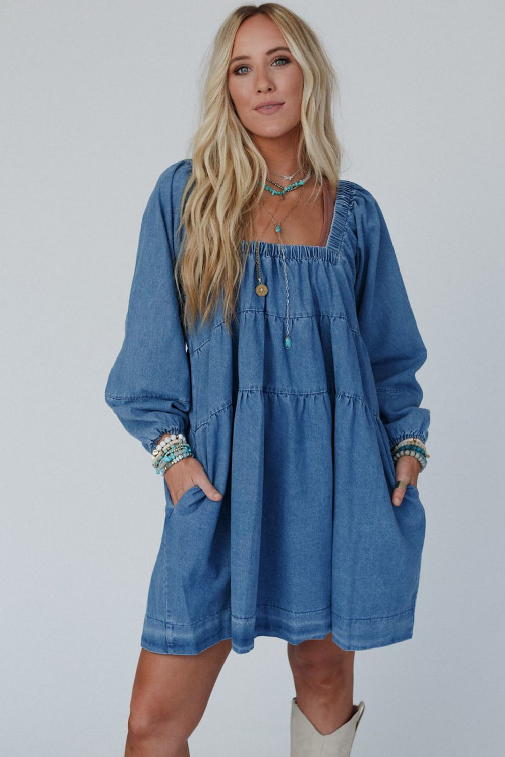 PREORDER: The Faith Tiered Long Sleeve Dress 9.30.24