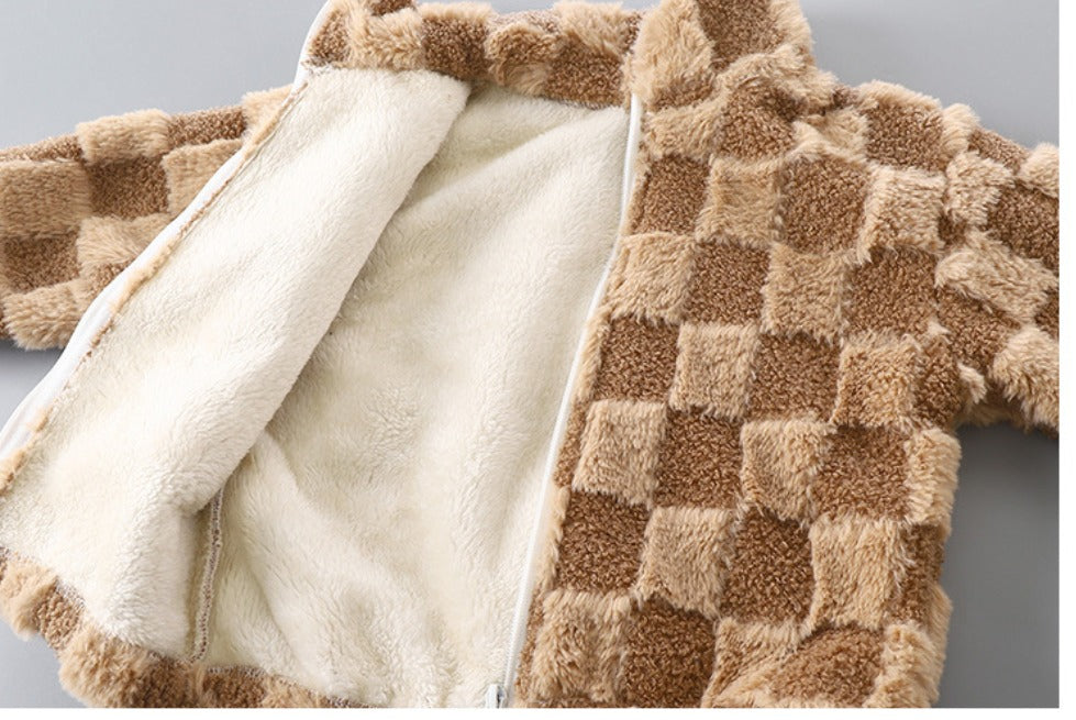 PREORDER: Rerun Checker Teddy Bear Fleece 12.1.25 osym