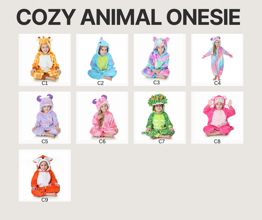 PREORDER: Cozy Animal Onesie 9.30.24 osym