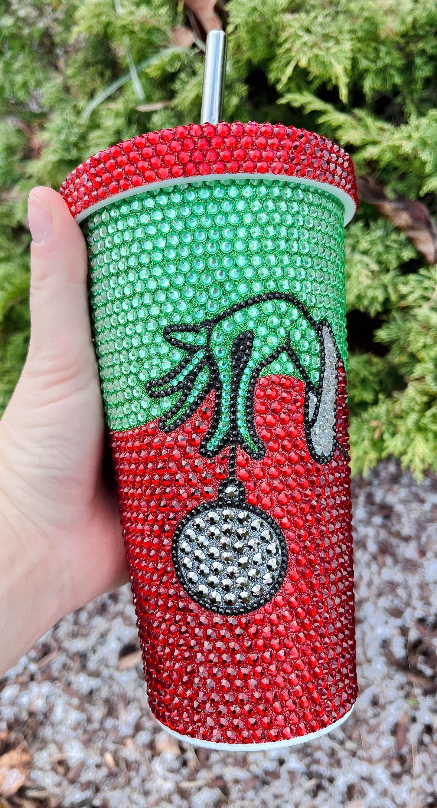 PREORDER: Green Man Rhinestone Tumbler 10.7.24 OSYM