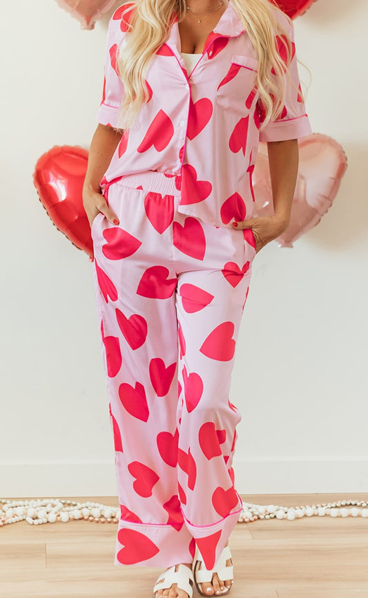 PREORDER: The Jamie Big Heart Two-Piece Pajama Set 12.23.24 osym