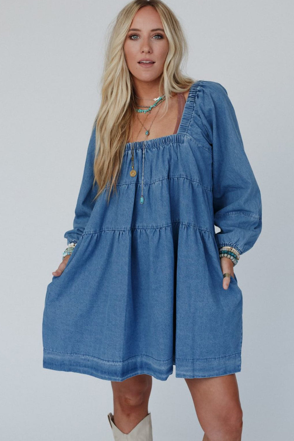 PREORDER: The Faith Tiered Long Sleeve Dress 9.30.24