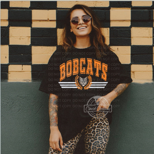 Retro Bobcats School Spirit