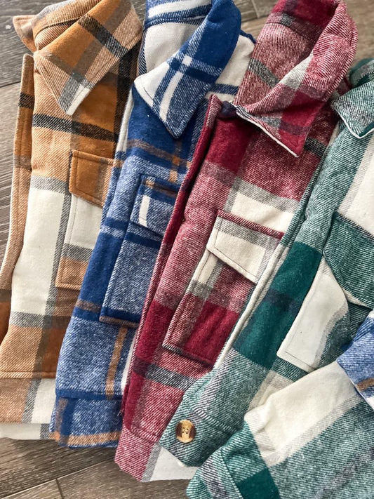 PREORDER: RERUN The Frannie Mid-Crop Flannel 9.15.25 OSYM