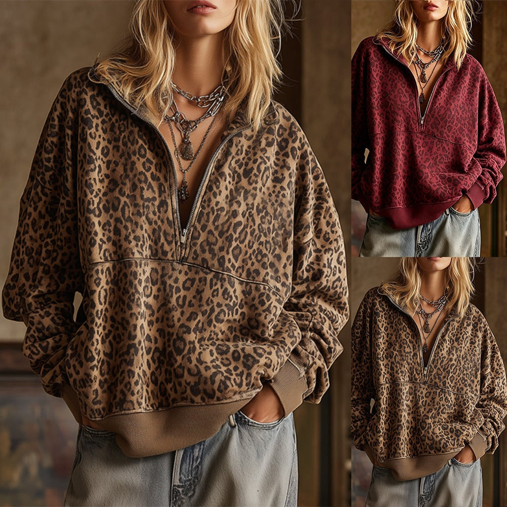 PREORDER: Leopard Rosette Top 8.10.26