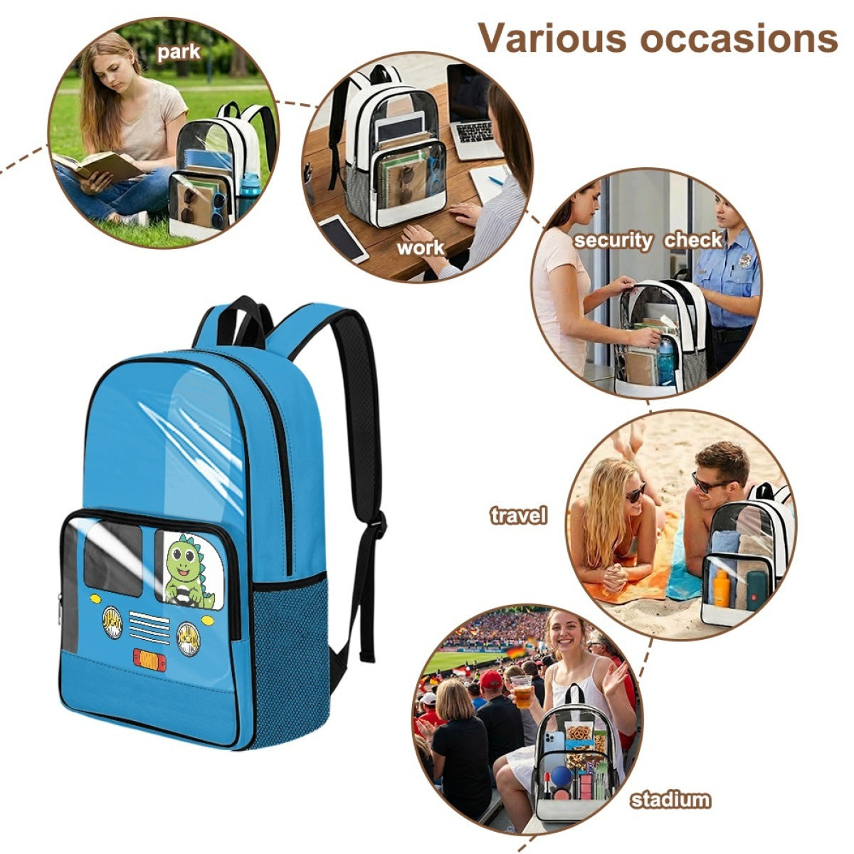 PREORDER: Custom Transparent Backpacks 7.13.26 osym