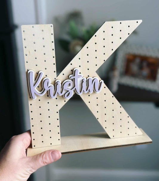 PREORDER: Personalized Name Wood Earring Holder 1.12.26