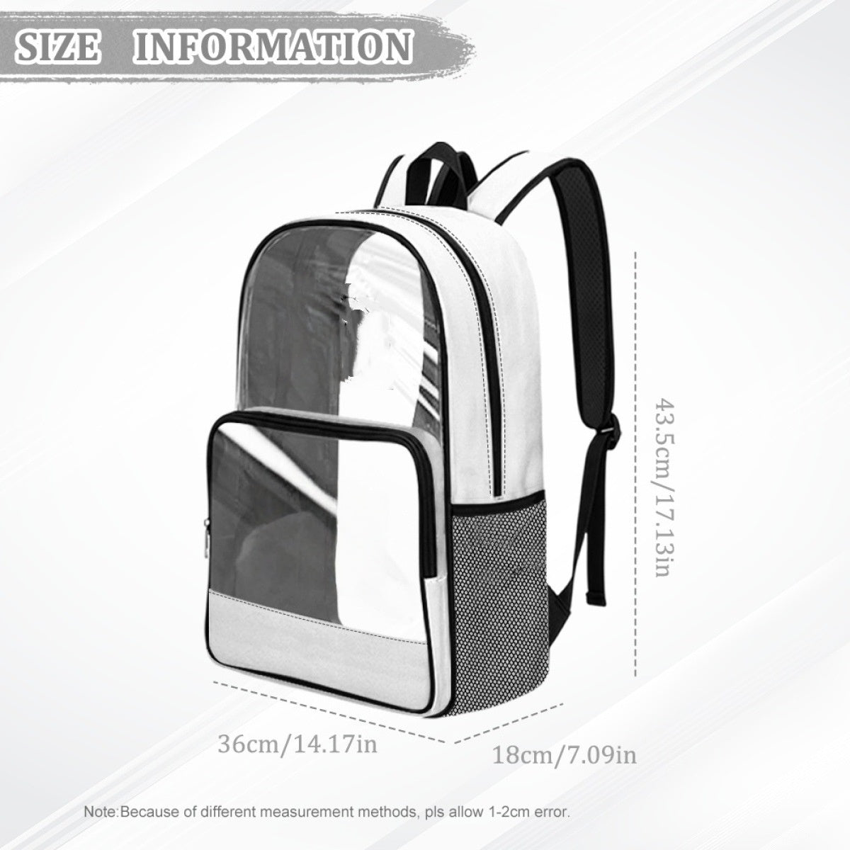 PREORDER: Custom Transparent Backpacks 7.13.26 osym