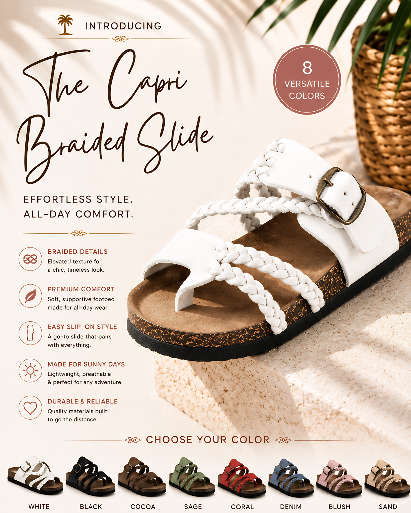 PREORDER: The Capri Braided Slide 5.26.26