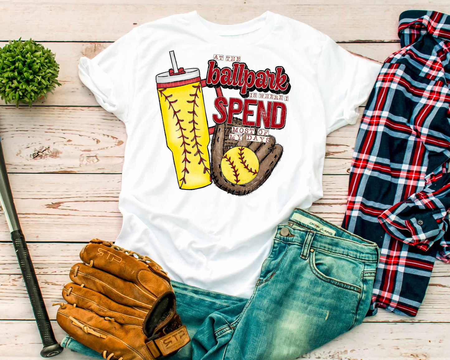 At The Ballpark Softball - Tee