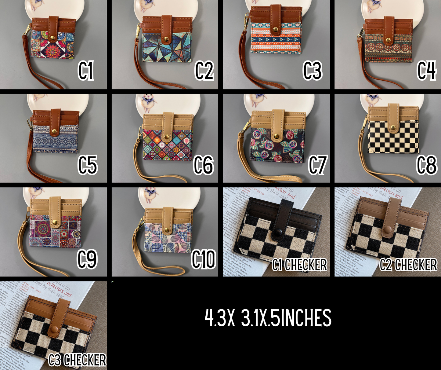 PREORDER: BLACK FRIDAY/PINK SATURDAY Vegan Leather Wallets 12.1.25