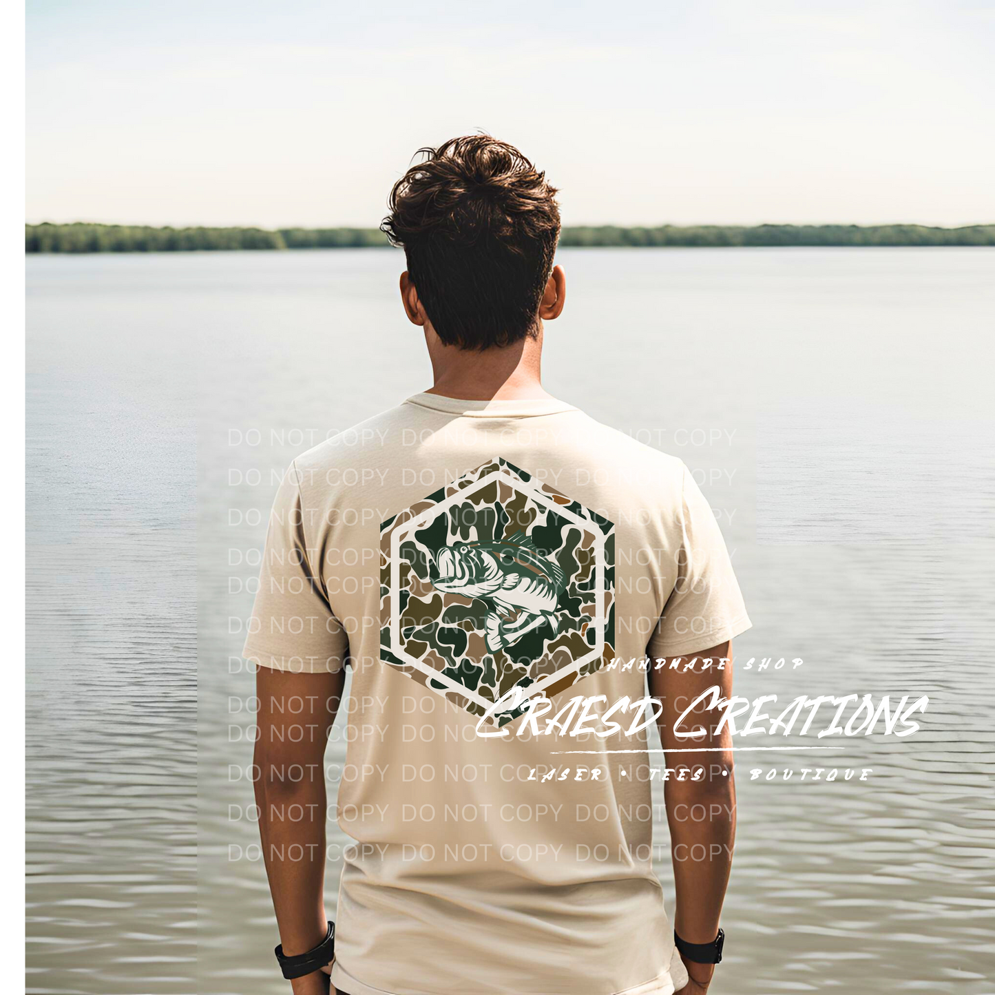 EXCLUSIVE Craesd Creations Tee - Duck Camo Fish YOUTH