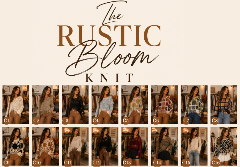 PREORDER: The Rustic Bloom Knit 8.10.26