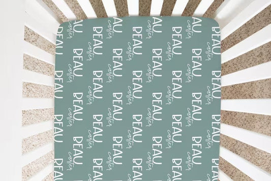 PREORDER: Repeating Name Fitted/Flat Sheets, Pillow Case and Fleece Throw 12.1.25 OSYM