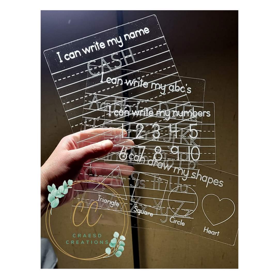 Transparent Learning Tracing Boards