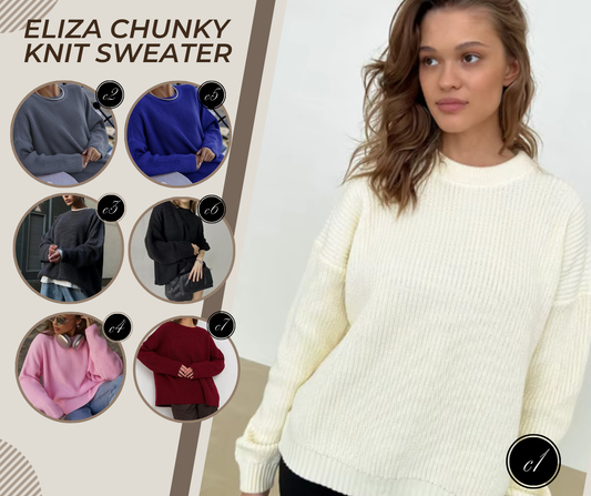 PREORDER: Eliza Chunky knit sweater 12.1.25 OSYM