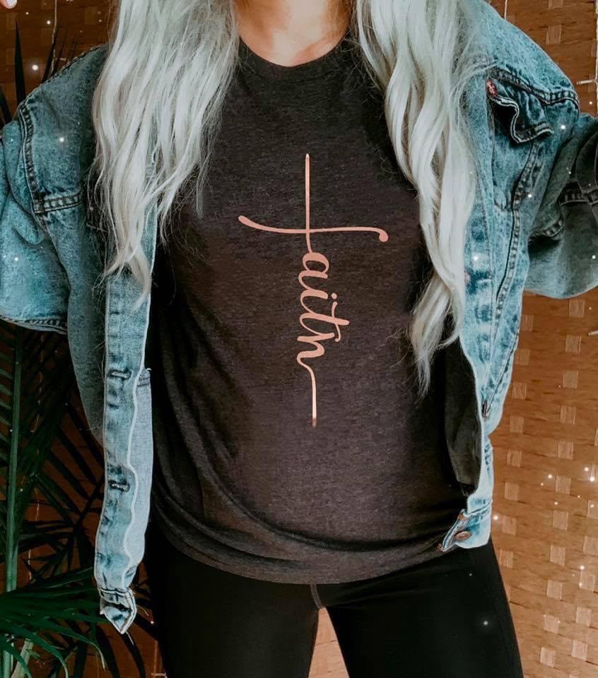 Faith - Rose Gold - Tee