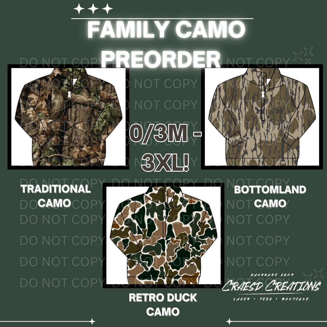 Family camo Sherpa PREORDER