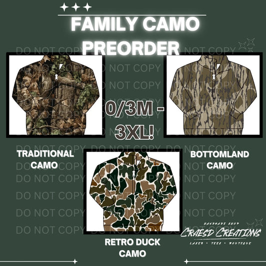 Family camo Sherpa PREORDER