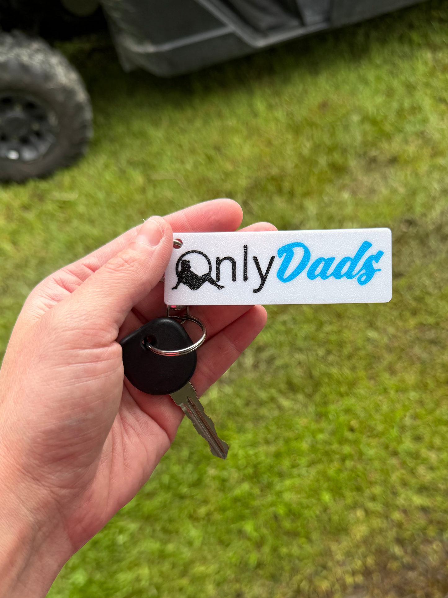 3d printed Only Dads Keychain