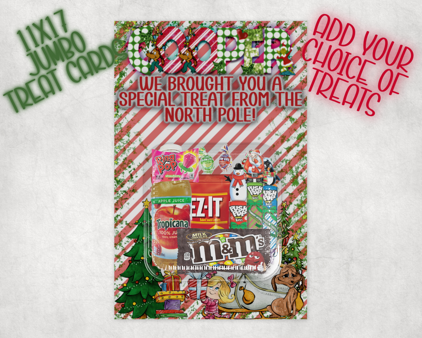 11x17 jumbo treat cards