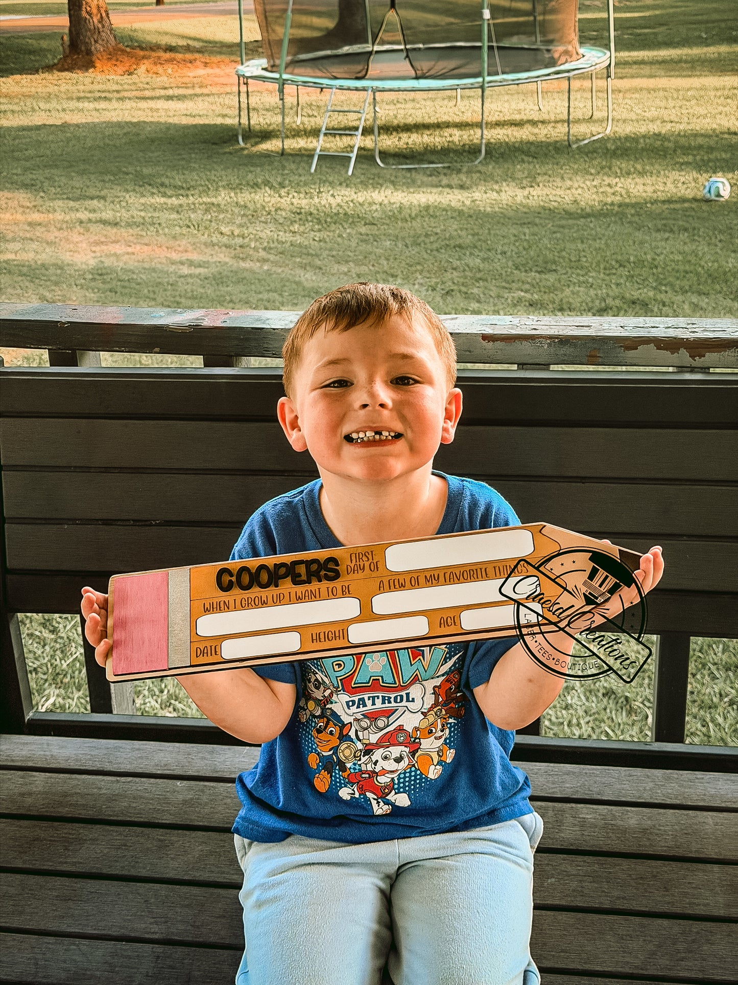 Custom back to school sign