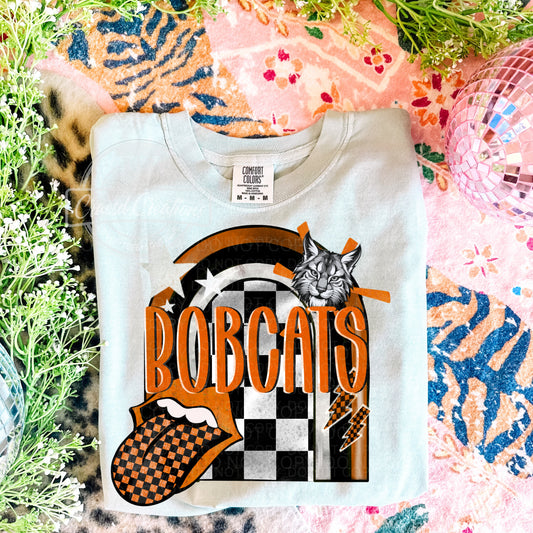 Retro throwback bobcats- BABY/youth