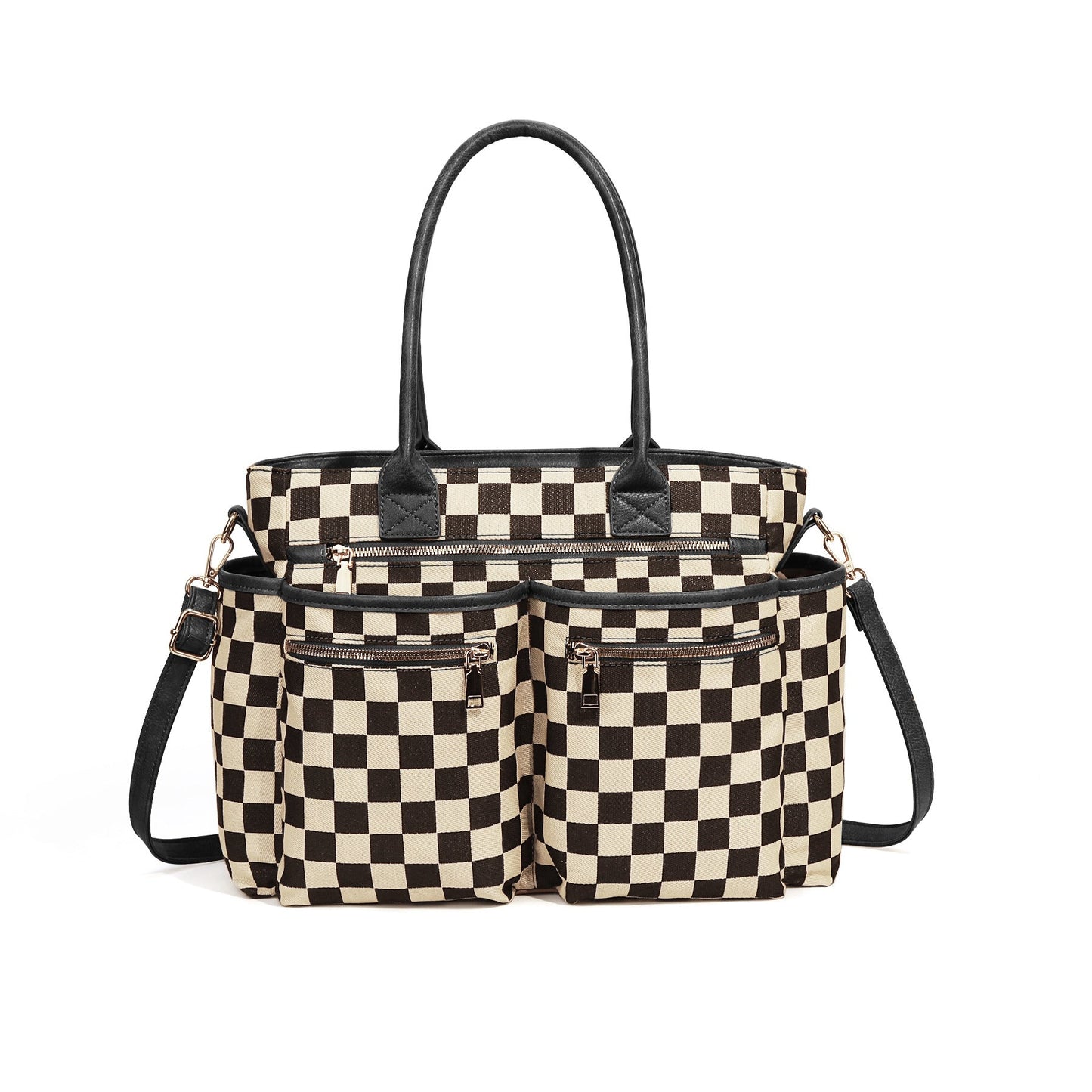 PREORDER: On-The-Go Checkered Organizer Tote RERUN 6.1.26