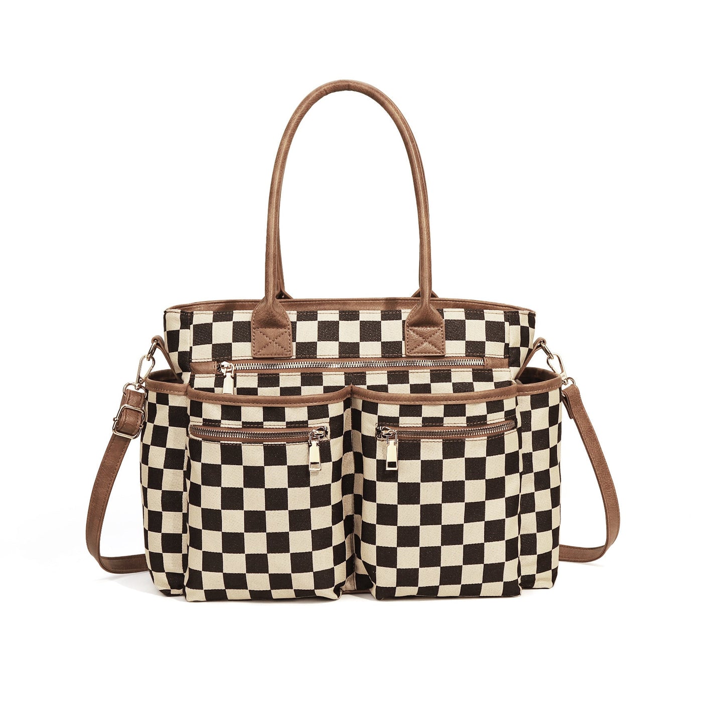 PREORDER: On-The-Go Checkered Organizer Tote RERUN 6.1.26