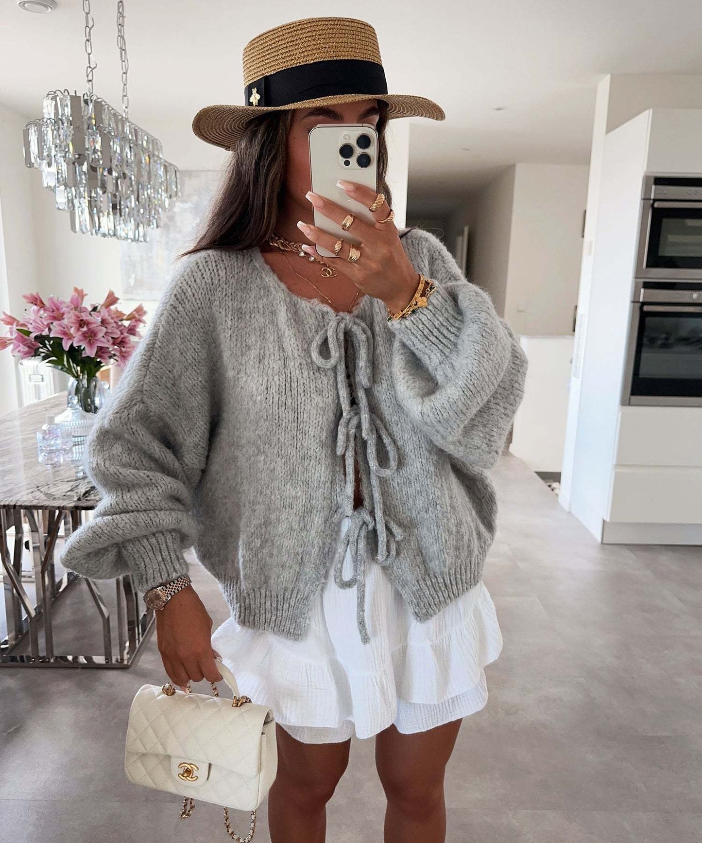PREORDER: Bow Tie Slouchy Sweater 9.15.25