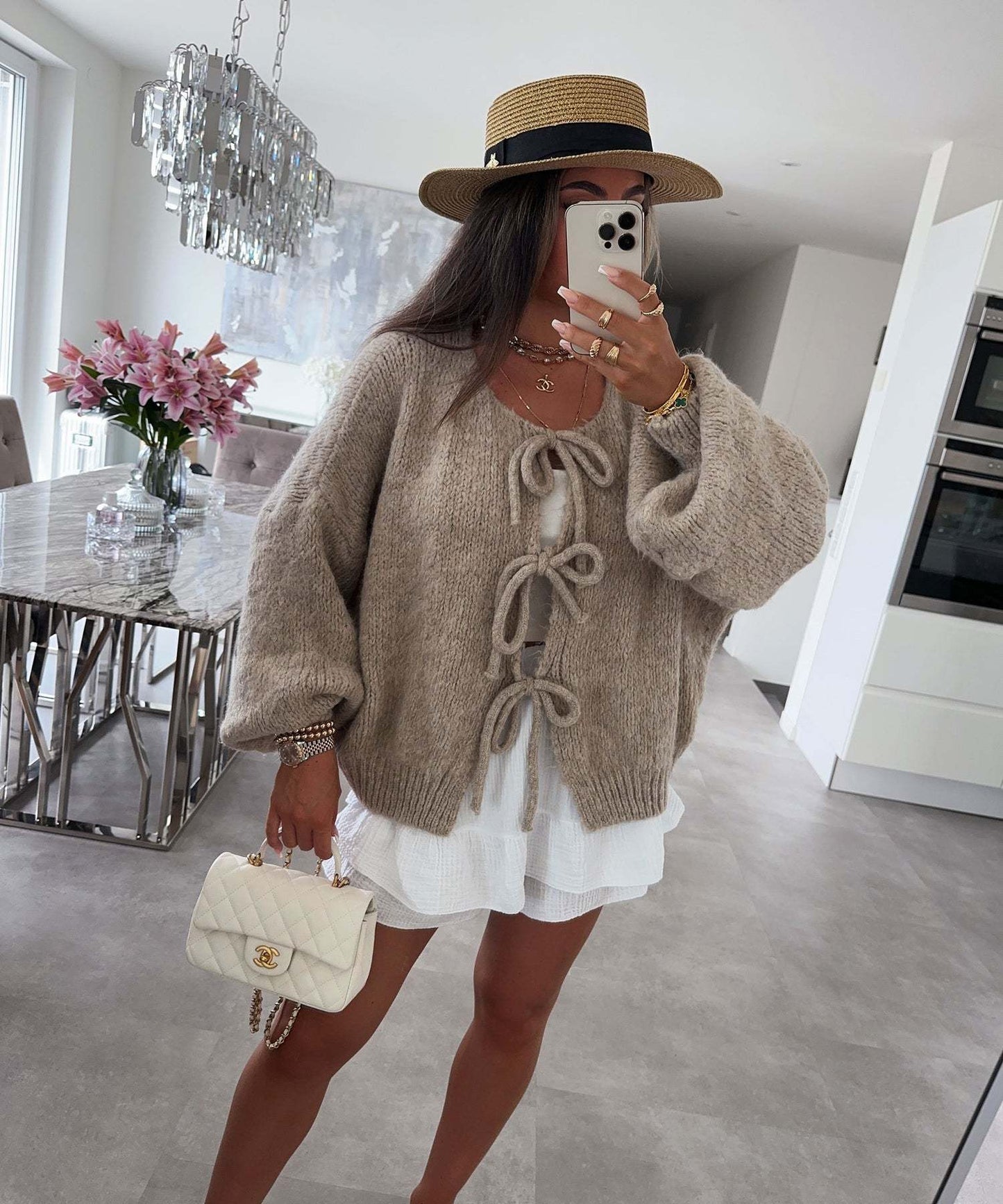 PREORDER: Bow Tie Slouchy Sweater 9.15.25