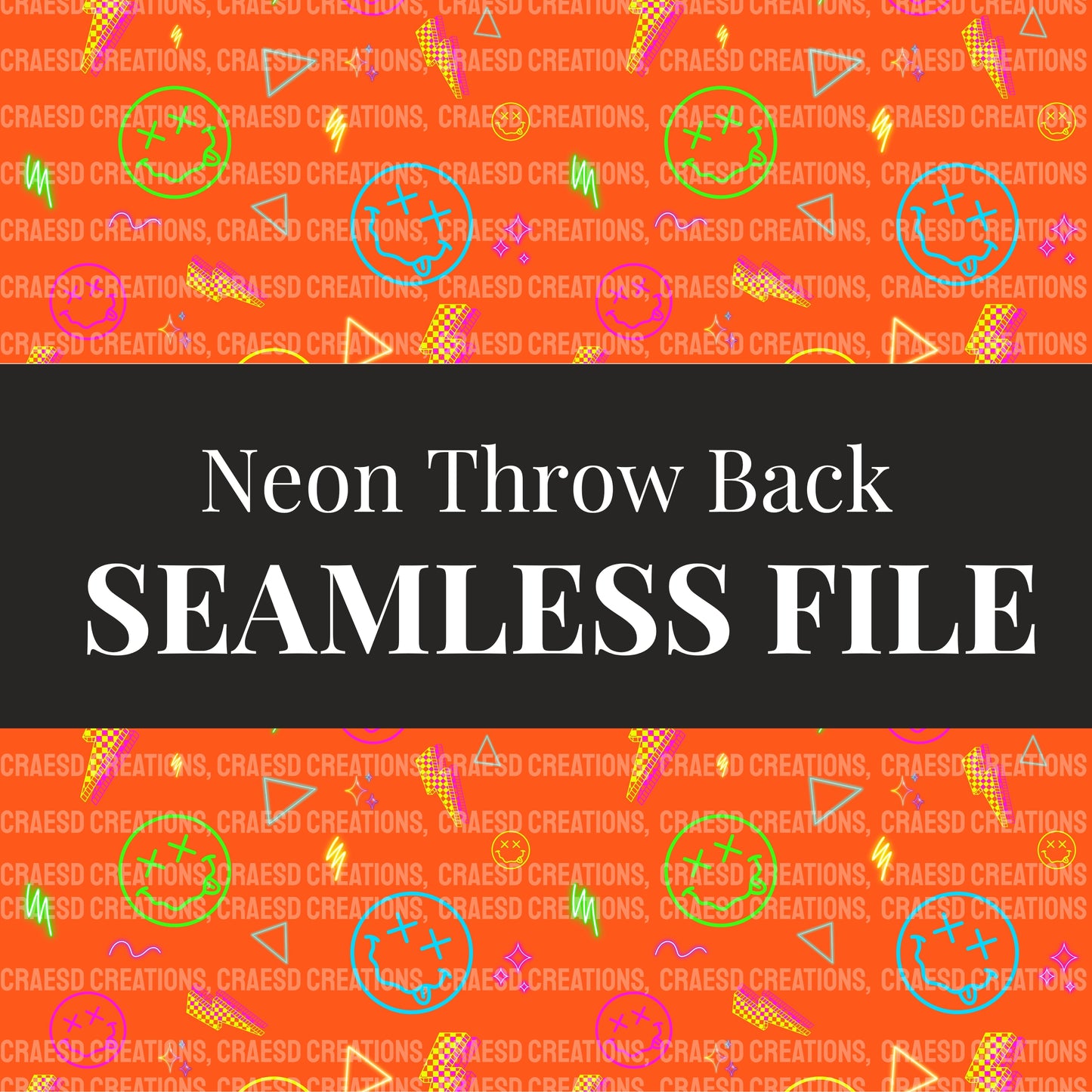 Neon Throw Back Seamless File