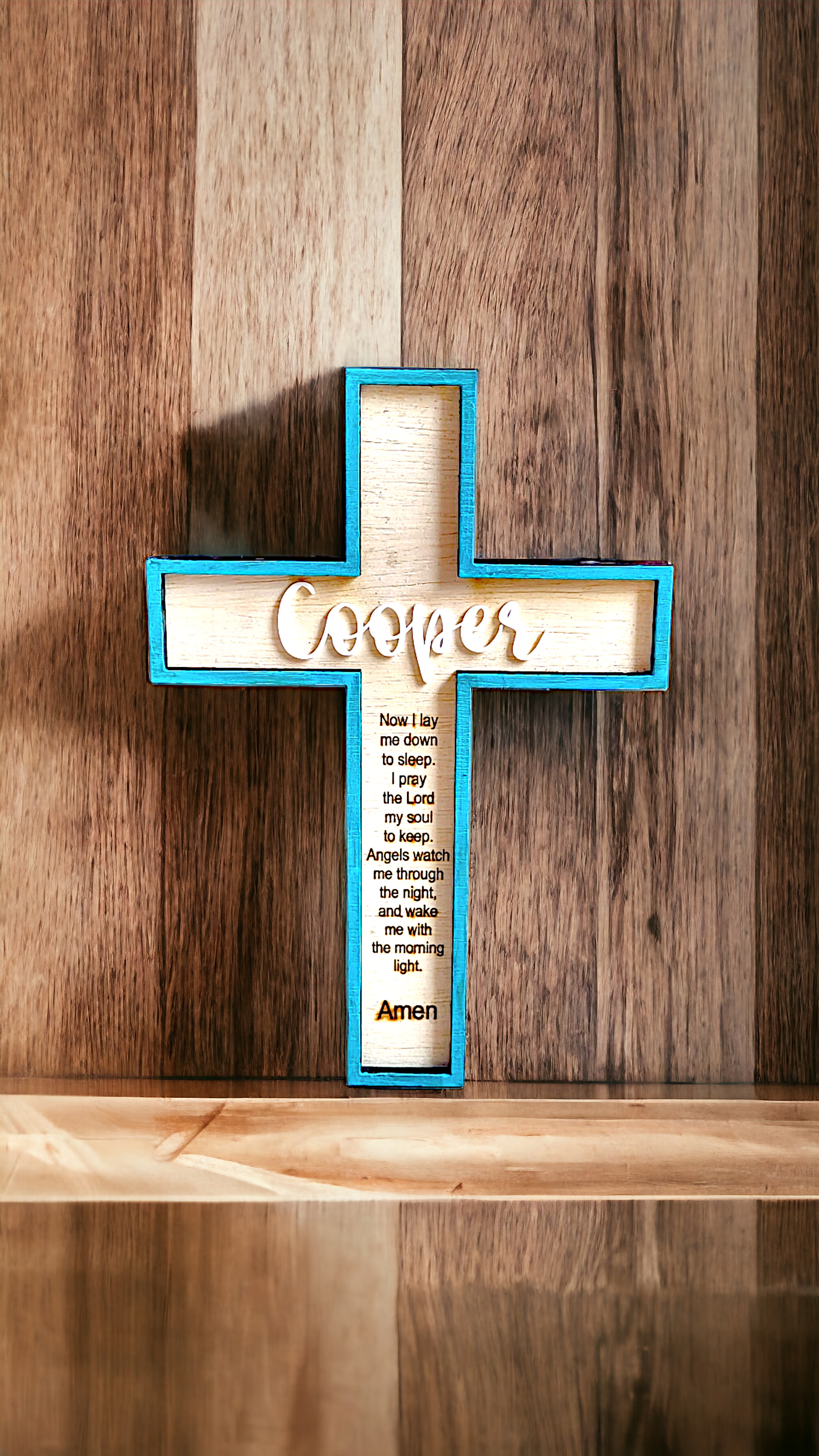 Prayer cross - custom name