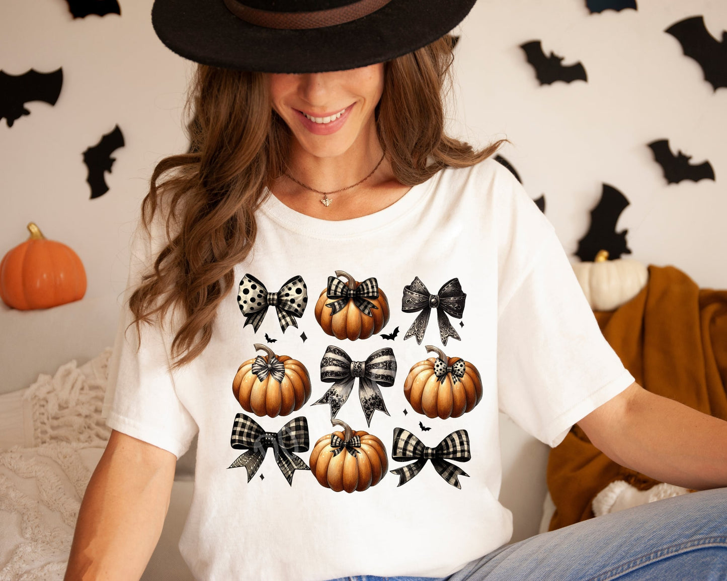 Pumpkins & Bows - Tee