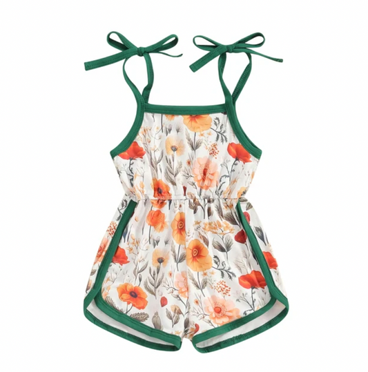 Green Poppy Tied Sleeve Jumper