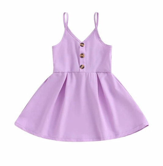 Purple Spaghetti Strap Dress