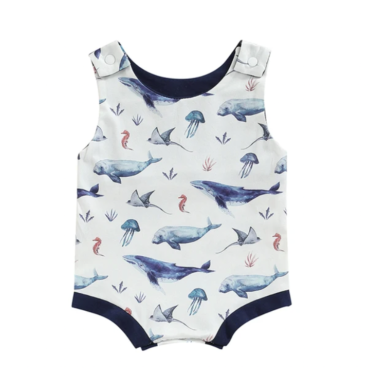 Aquatic Overall Romper