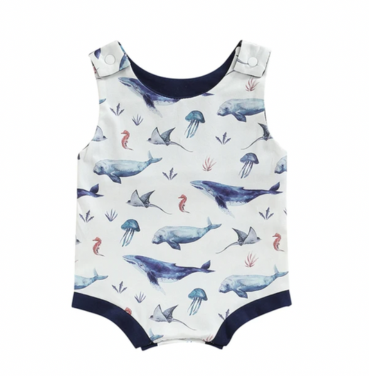 Aquatic Overall Romper