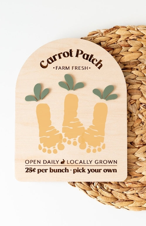 Carrot patch with 2 feet only