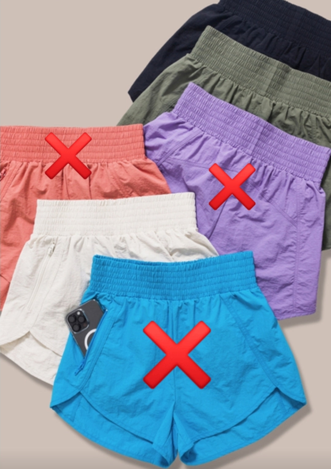 Tummy control shorts with pocket