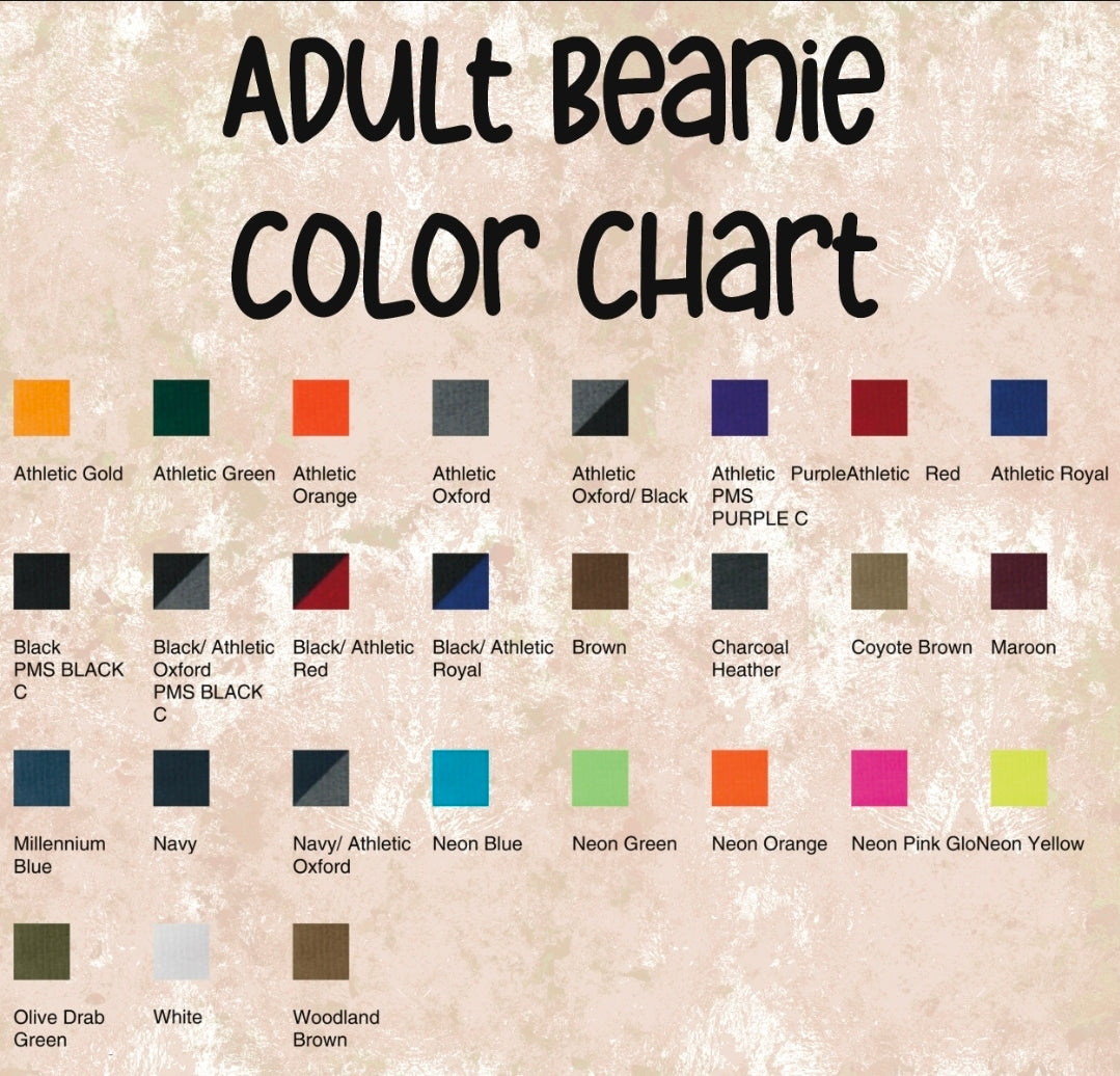 Leather Patch Beanies