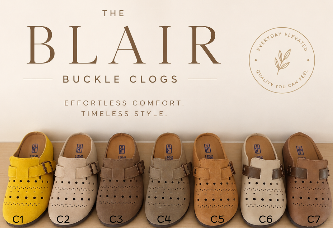 PREORDER: The Blair Buckle Clog 6.1.26