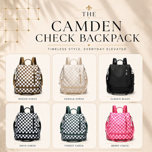 PREORDER: The Camden Check Backpack 6.22.26