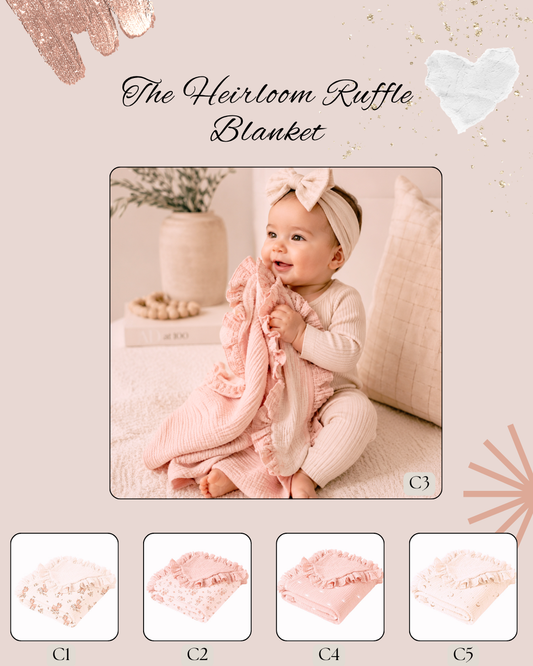 PREORDER: The Heirloom Ruffle Blanket 8.24.26 OSYM