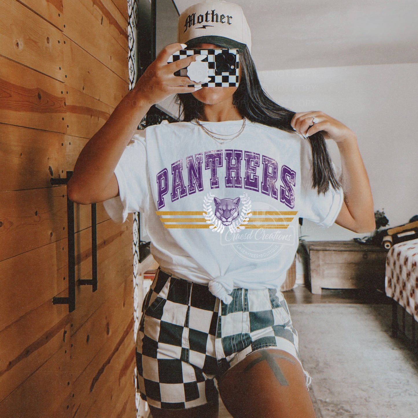 Vintage Panthers School Spirit- Digital