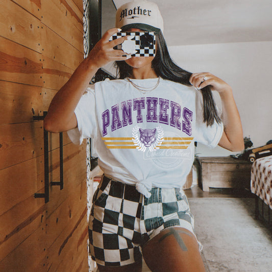 Retro Panthers School Spirit