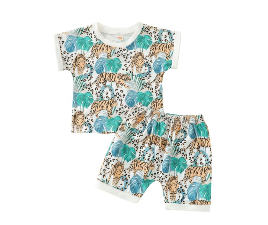Tiger Jungle Tee Lounge Set
