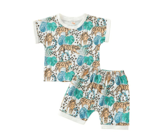 Tiger Jungle Tee Lounge Set