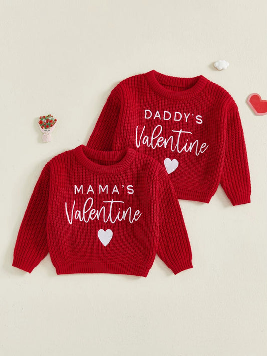 PREORDER: Mama's & Daddy's Valentine Knit Sweater 1.12.26