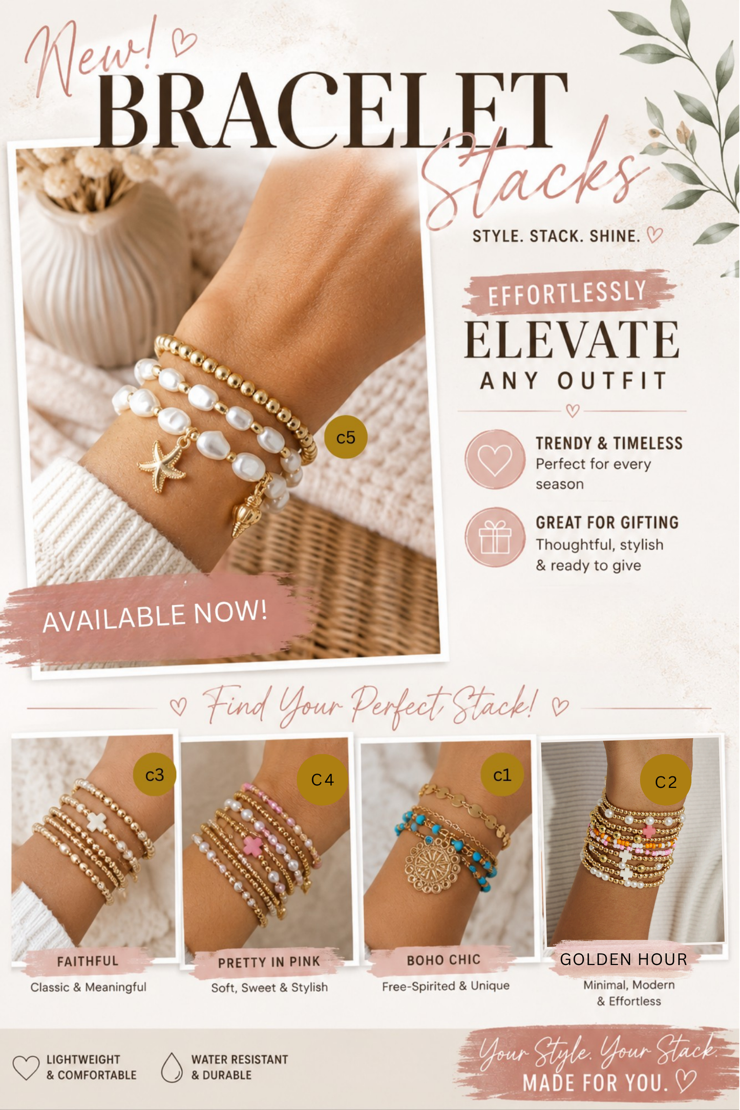 PREORDER: Bracelet Stacks   7.6.26